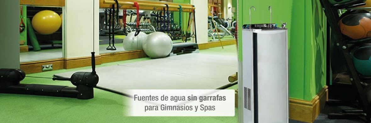 fuentes de agua para gimnasios spas